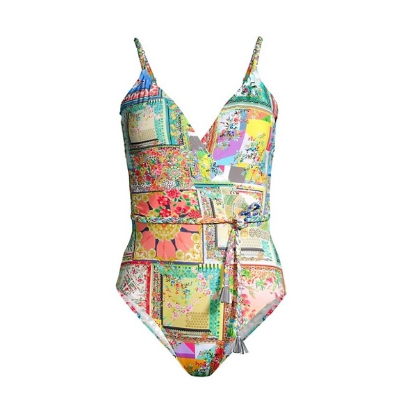 Johnny Was Fleur Braided Wrap Patchwork Swimsuit New with Tags. XL - Picture 3 of 7